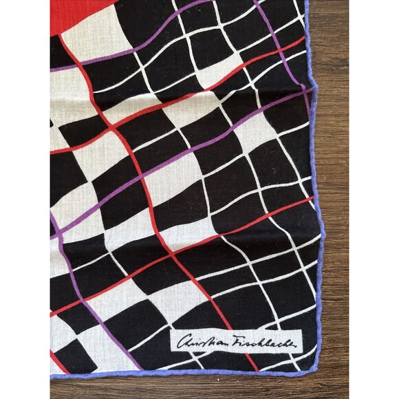 Vintage Christian Fischbacher MCM 80s 70s Cottagecore Granny Handkerchief Set(3) - Picture 3 of 10